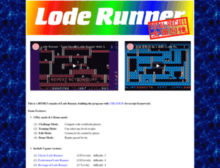 loderunnerwebgame.com screenshot