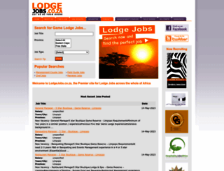 lodgejobs.co.za screenshot