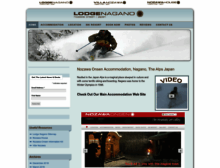 lodgenagano.com screenshot