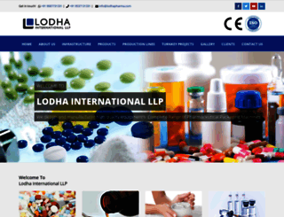 lodhapharma.com screenshot