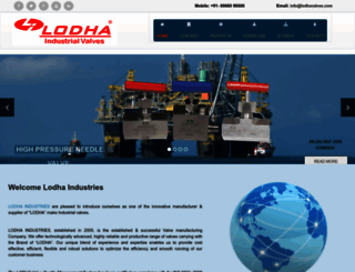 lodhavalves.com screenshot