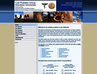 lodipodiatrygroup.com screenshot