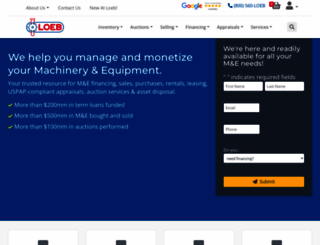 loebequipment.com screenshot