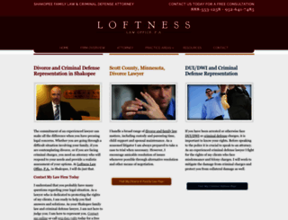 loftnesslaw.com screenshot