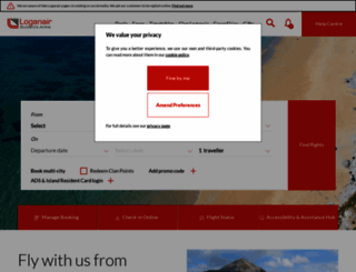 loganair.co.uk screenshot