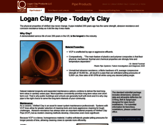 loganclaypipe.com screenshot