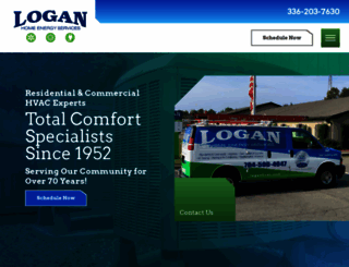 loganhvac.com screenshot