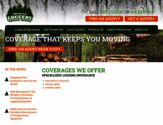 loggers-insurance.com screenshot