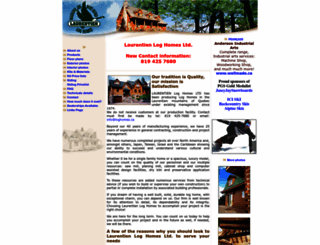 loghomes.ca screenshot