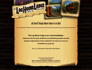 loghouselodge.com screenshot