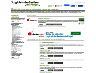 logicielsgestionprojet.fr screenshot