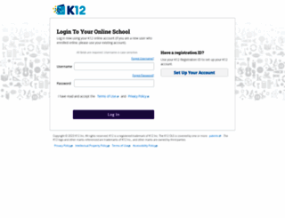 login-learn.k12.com screenshot