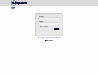login.1dispatch.com screenshot