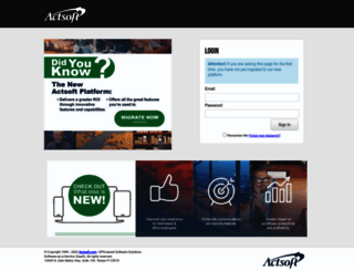 login.actsoft.com screenshot