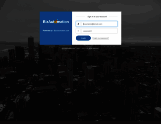 login.bizautomation.com screenshot
