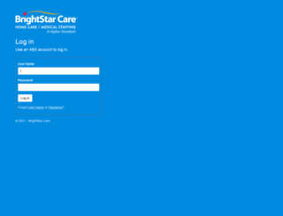 login.brightstarcare.com screenshot
