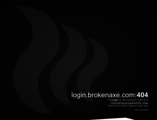 login.brokenaxe.com screenshot
