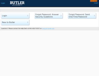 login.butler.edu screenshot