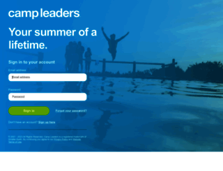 login.campleaders.com screenshot