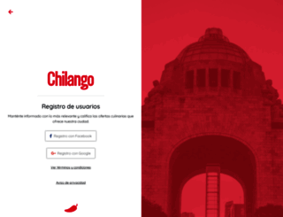 login.chilango.com screenshot