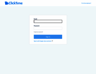 login.clicktime.com screenshot