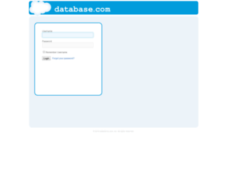 login.database.com screenshot
