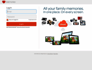 login.imemories.com screenshot