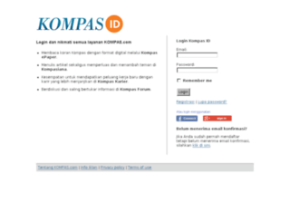 login.kompas.com screenshot