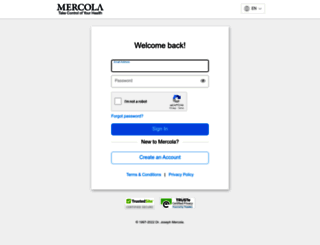 login.mercola.com screenshot