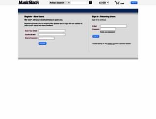 login.musicstack.com screenshot