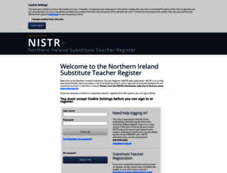 login.nistr.org.uk screenshot