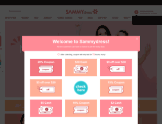 login.sammydress.com screenshot