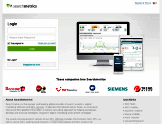 login.searchmetrics.com screenshot