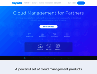 login.skykick.com screenshot