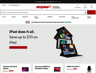 login.staples.ca screenshot