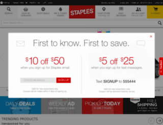 login.staples.com screenshot