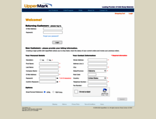 login.uppermark.com screenshot