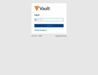 login.veevavault.com screenshot