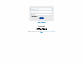 login.xmedius.com screenshot