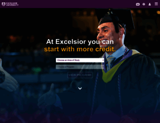 logindev.excelsior.edu screenshot