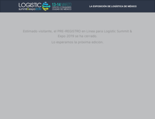 logistic.infoexpo.com.mx screenshot