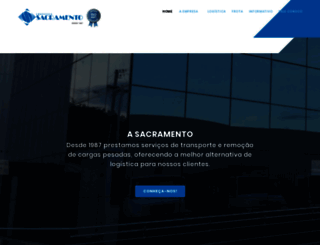 logisticasacramento.com.br screenshot