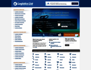 logisticslist.com screenshot