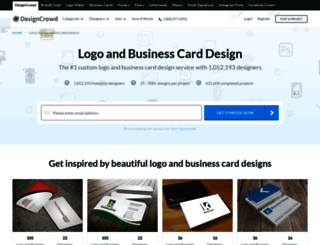 logoandbusinesscard.designcrowd.co.in screenshot