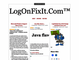 logonfixit.wordpress.com screenshot