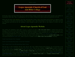 logosapostolic.org screenshot