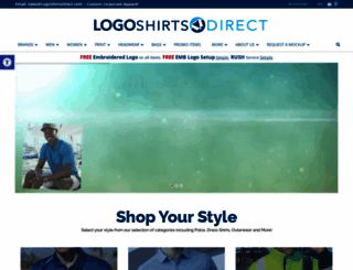 logoshirtsdirect.com screenshot