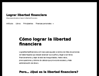 lograrlibertadfinanciera.com screenshot