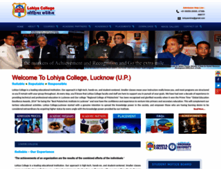 lohiyacollege.in screenshot