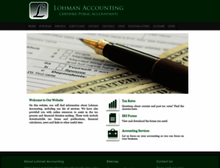 lohmanaccounting.com screenshot